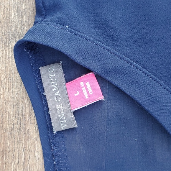 Vince Camuto sleeveless sheer Sz L - Picture 6 of 8